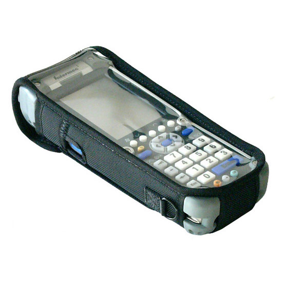 Protective softcase, clear screen over keys and display, for Intermec CK60 w/o pistol grip, w shoulder strap.