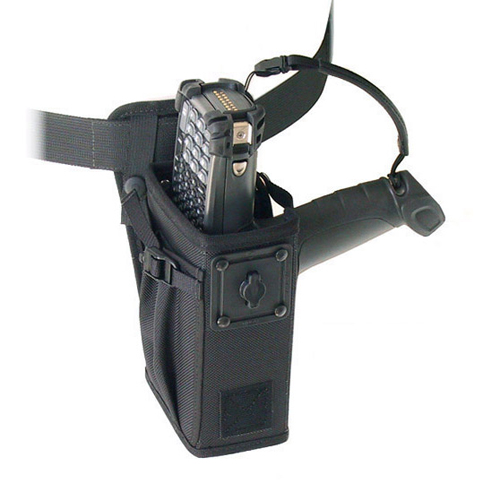 Left/right hip holster w belt w safety strap, Zebra-Motorola MC9090G.
