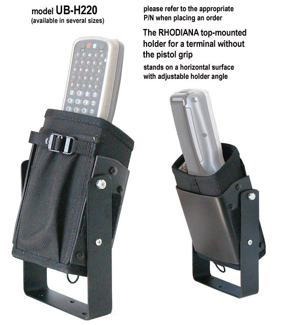 U-bracket, top-mounted holder for Zebra-Motorola MC 9000-K