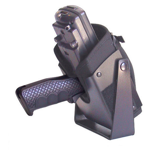 Vehicle top mounted holster for Intermec 6400 with scan handle